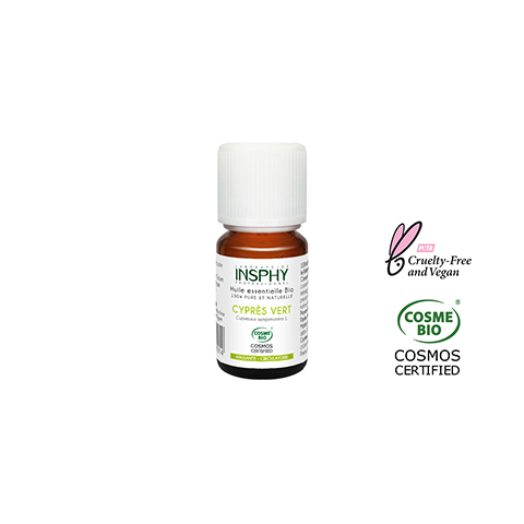 Huile Essentielle Cyprès Vert Bio 10ml COSMOS CERTIFIED certifié par Cosmécert selon Cosmos