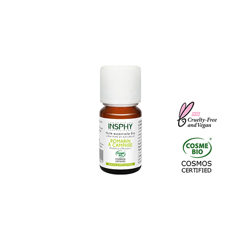 Huile Essentielle Romarin à Camphre Bio 10ml COSMOS CERTIFIED certifié par Cosmécert selon Cosmos