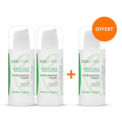 Pack 2+1 Gel de massage Confort Muscles & Articulations