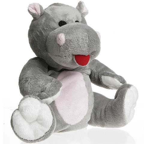 Coussinet chauffant aux noyaux de cerise, peluche Cherry Belly Hippo